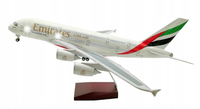 MODEL SAMOLOTU EMIRATES AIRBUS A380 KOLEKCJONERSKA REPLIKA 47CM 1:150 LED