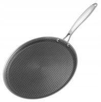 PATELNIA Stalowa Do NALEŚNIKÓW Z NIEPRZYWIERAJĄCA PLASTER MIODU 28cm EXPP28