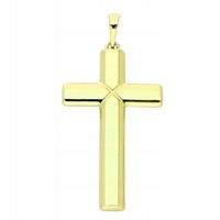 Zawieszka Pozłacana 14K Klasyczny Krzyż 51/24 mm