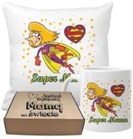 ZESTAW PODUSZKA I KUBEK ORYGINALNY PREZENT MAMA DZIEŃ MATKI URODZINY MAMY