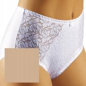 EMILI figi majtki NORMA wysoki stan koronka beż XL