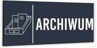 Tabliczka informacyjna ARCHIWUM Aluminium ATRACYTOWA Nadruk UV PIKTOGRAM
