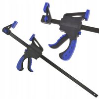 Ścisk stolarski, zacisk uchwyt, rozpierak JEDNORĘCZNY szybkozaciskowy