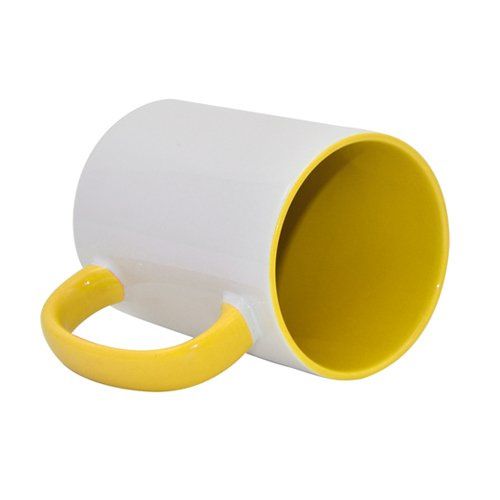 Kubek MAX 450ml FUNNY Żółty Sublimacja Termotransfer zdjęcie 1