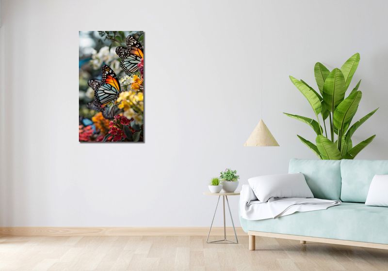 Obraz 50x90cm Motyle Na Łące zdjęcie 2