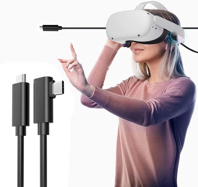 KABEL LEKKI 5m C-C do META QUEST 2, 3 i 3S VR + GRATIS zdjęcie 2