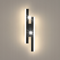 LAMPA LED KINKIET SCIENNY CZARNY WEWNETRZNY NOWOCZESNY 16W 4000K