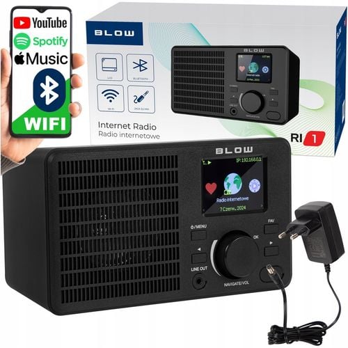 RADIO INTERNETOWE KUCHENNE SIECIOWE FM BLUETOOTH WIFI LCD RDS ALARM na Arena.pl