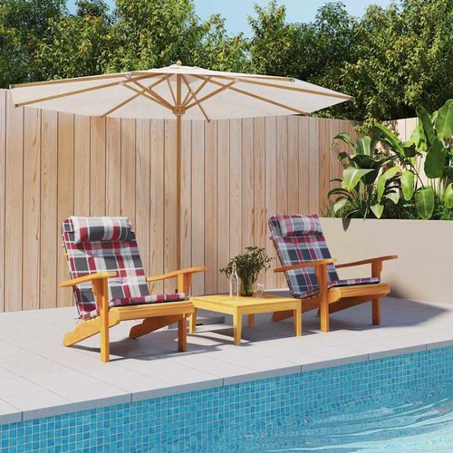 Poduszka na krzesło 2 pcs Czerwona krata 58 x 77 x 4.5 cm na Arena.pl