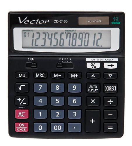 Kalkulator Vector CD-2460 - 120 kroków na Arena.pl