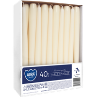 Świece Bispol Candles 7h 40 sztuk ecru