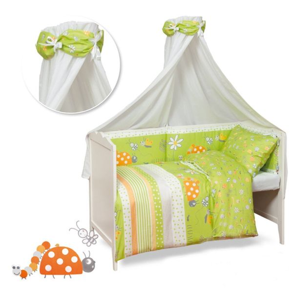 Pościel Do Łóżeczka Z Ochraniaczem 100X135 Sweet Mix Spring Green zdjęcie 2