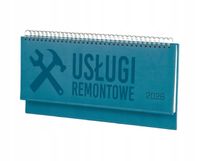 Terminarz usługi remintowe 2026 tyg. kalendarz leżący biurkowy z grawerem