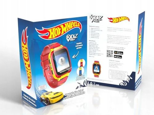 Smartwatch KidiZ Hot Wheels Zegarek dla dzieci 3+, SOS, SIM inne funkcje na Arena.pl