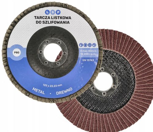 TARCZA LISTKOWA LAMELKA 125 DO SZLIFOWANIA DREWNA METALU LAMELKOWA na Arena.pl