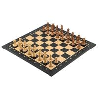 Ekskluzywny Turniejowy Zestaw Szachowy: Figury Premium & Plansza 48x48 cm