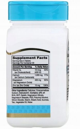 21st Century Wapń Magnez Cynk 90 tabletek na Arena.pl