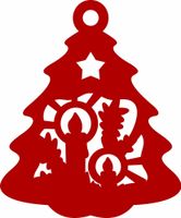 Ś7 Zawieszka ozdoba ażurowa ŚWIĘTA choinka Bożenar