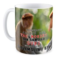 Kubek z nosaczem Gdybyś był mondry jak somsiad