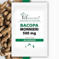 BACOPA MONNIERI BRAHMI 500mg DEPRESJA PAMIĘĆ 50%