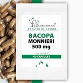 BACOPA MONNIERI BRAHMI 500mg DEPRESJA PAMIĘĆ 50%