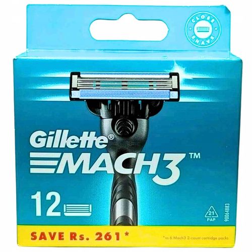 Gillette Mach 3 wkłady ostrza nożyki do maszynki do golenia Mach3 12 sztuk na Arena.pl