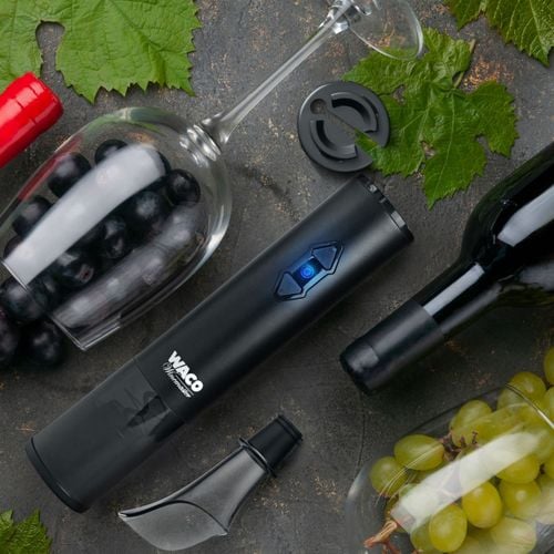 Automatyczny otwieracz do wina OW6 WACO korkociag zestaw prezentowy na Arena.pl