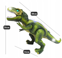 INTERAKTYWNY DINOZAUR T-REX ZDALNIE STEROWANY ROBOT LED Ryczy Chodzi Świeci