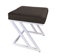 Pufa ZETA LOFT taboret podnóżek podstawa biała MG05