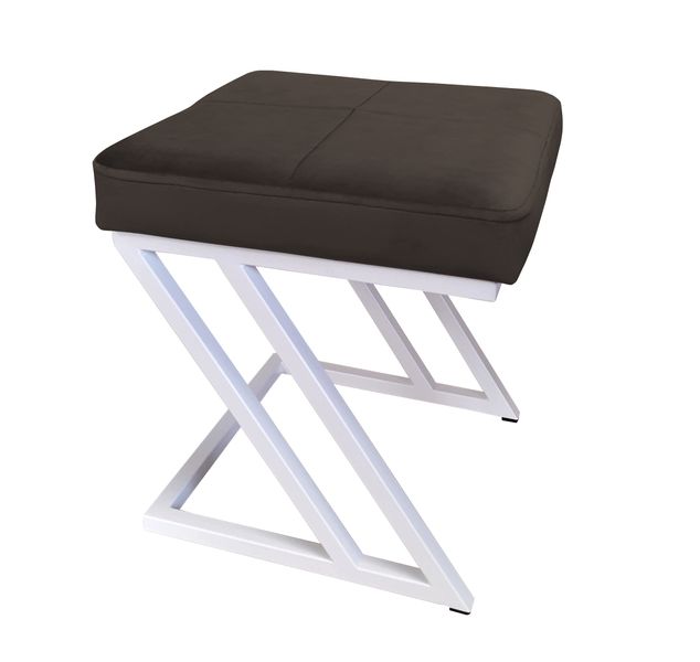 Pufa ZETA LOFT taboret podnóżek podstawa biała MG05 zdjęcie 1