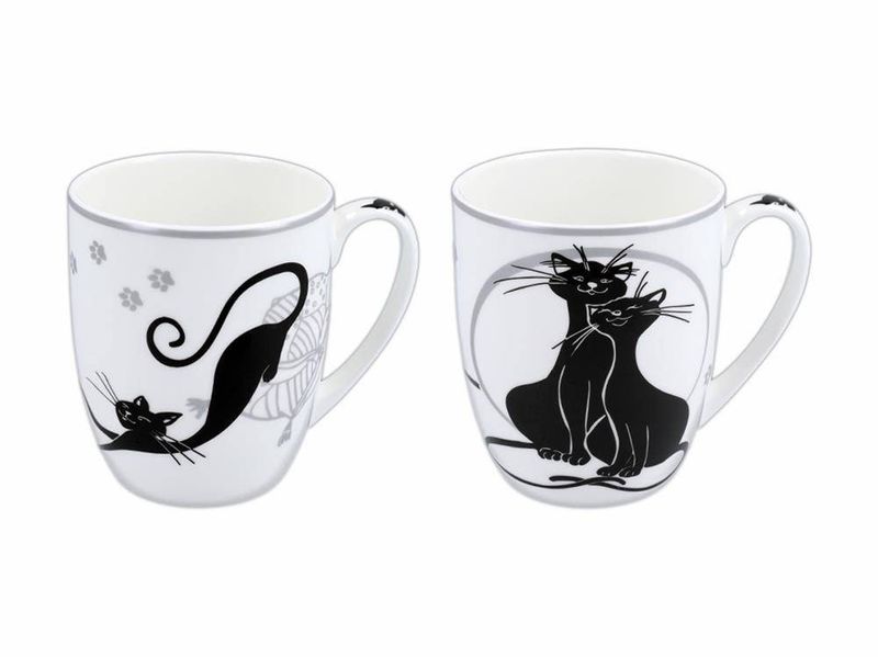 Kpl. 2 kubków - koty (CARMANI) zdjęcie 2