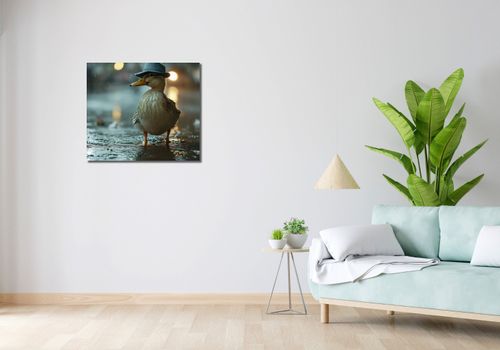 Obraz 70x60cm Kaczka w Kapeluszu na Arena.pl
