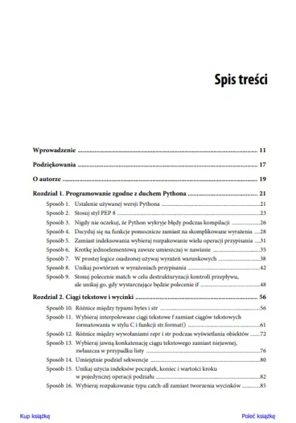 Efektywny Python. 125 sposobów na lepszy kod, wydanie 3 zdjęcie 3