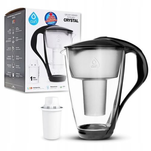 Dzbanek filtrujący szklany Dafi Crystal LED CZARNY na Arena.pl