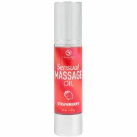 secret play olejek do masażu truskawkowy 50 ml - satynowa pielęgnacja skory