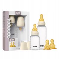 Butelki dla dziecka plastik BIBS Antykolkowe 2szt 150/270 ml Ivory kauczuk
