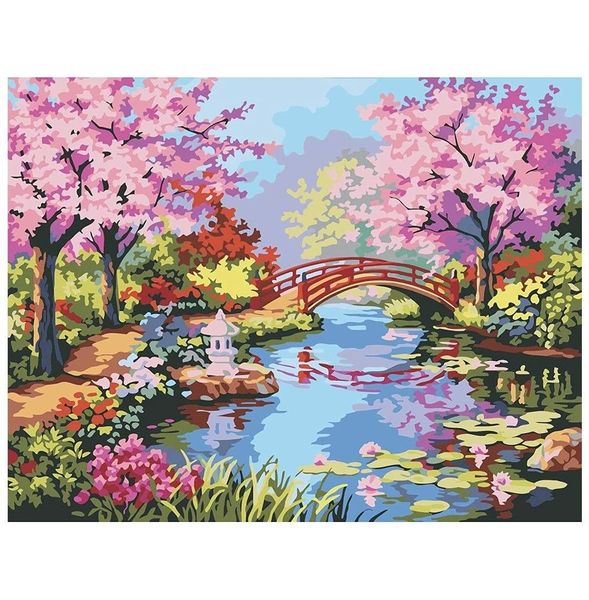 Malowanie po numerach obraz 50x40 Mostek zdjęcie 1