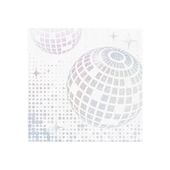 Serwetki papierowe srebrne Disco 10 szt.
