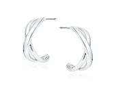 RODOWANE SREBRNE KOLCZYKI OTWARTE KÓŁKA INFINITY