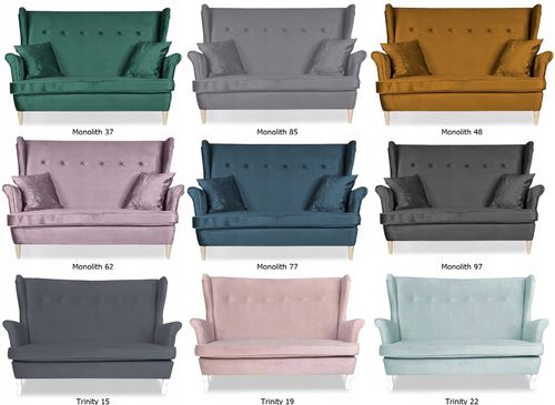 Zestaw wypoczynkowy mebli uszak ARI sofa fotele skandynawskie na Arena.pl