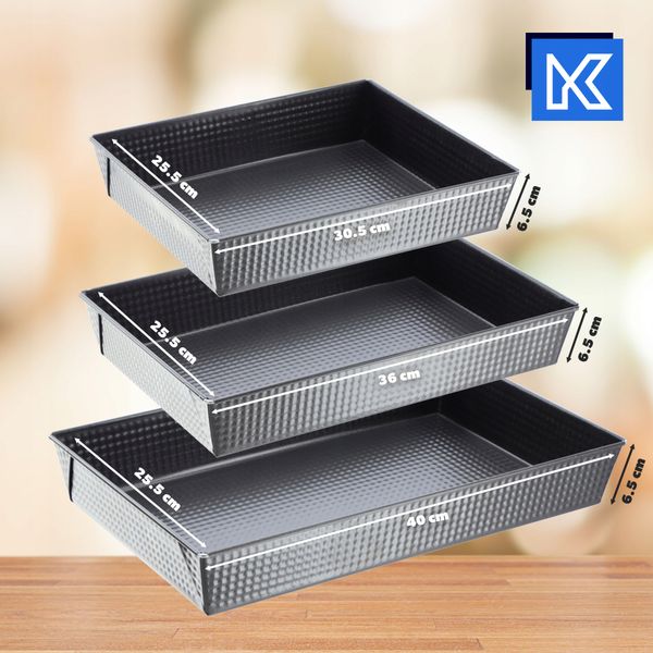 KADAX Blacha Forma Do Pieczenia Zestaw xxL 3szt zdjęcie 3