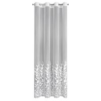 Firana gotowa Talina 140x250 biała haft przelotki