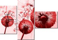 100CM 70CM ZEGAR 3 ELEM DMUCHAWCE CZERWIENI ŚCIENNY OBRAZ