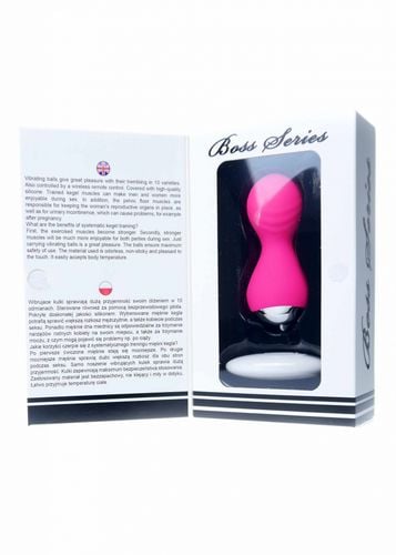 kulki vibrating silicone kegel balls usb 10 function / remote control  pink na Arena.pl