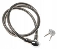 ZAPIĘCIE ROWEROWE Linka Do ROWERU Blokada Zatrzask Zabezpieczenie 9855