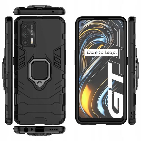 Spacecase X-Ring Realme Gt 5G Czarny zdjęcie 8