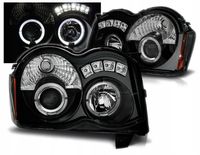 Lampy JEEP GRAND CHEROKEE III 08-10 Rok RINGI BLK