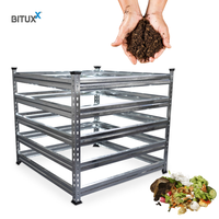 19426 Odporny na warunki atmosferyczne i rdzę ocynkowany kompostownik