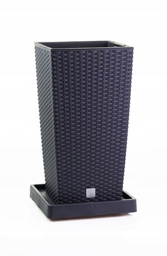 Doniczka Rattan DRTS265 + wkład + platforma jezdna na Arena.pl