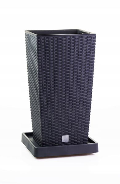 Doniczka Rattan DRTS265 + wkład + platforma jezdna zdjęcie 1